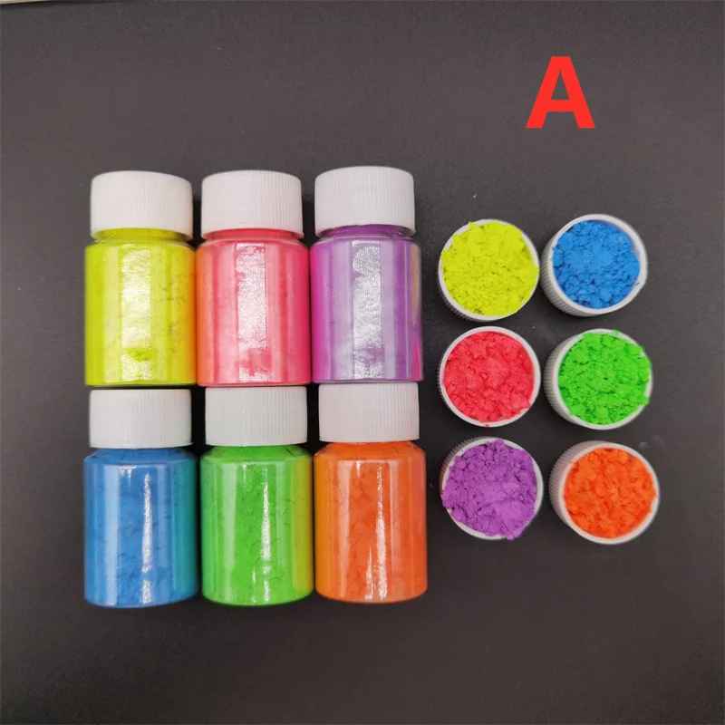 12 Colors Fluorescent Neon Pea - Resin Glitter Pack ulasan dan harga