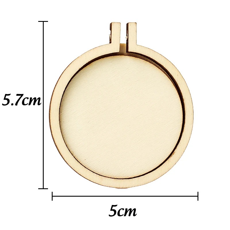 1/3/5pcs Wood Embroidery Hoop  - Wood Ring Blank ulasan dan harga