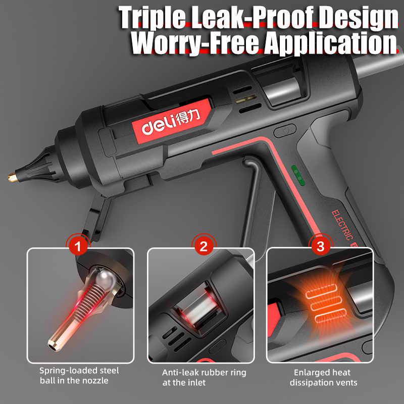 DELI 300W Hot Melt Glue Gun DI - Heat Gun Small ulasan dan harga