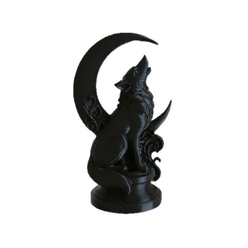 Moon Wolf Totem Ornament Indus - Resin Craft Workshop ulasan dan harga
