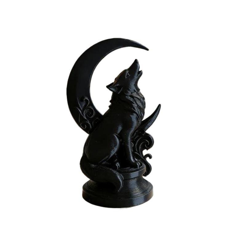 Moon Wolf Totem Ornament Indus - Resin Craft Workshop ulasan dan harga