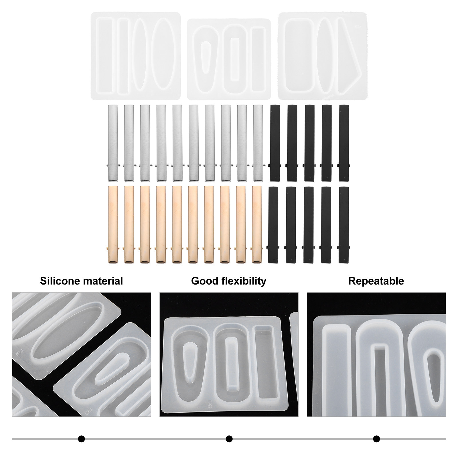 1Set Flexible Silicone Molds f - Resin Crafts Diy ulasan dan harga