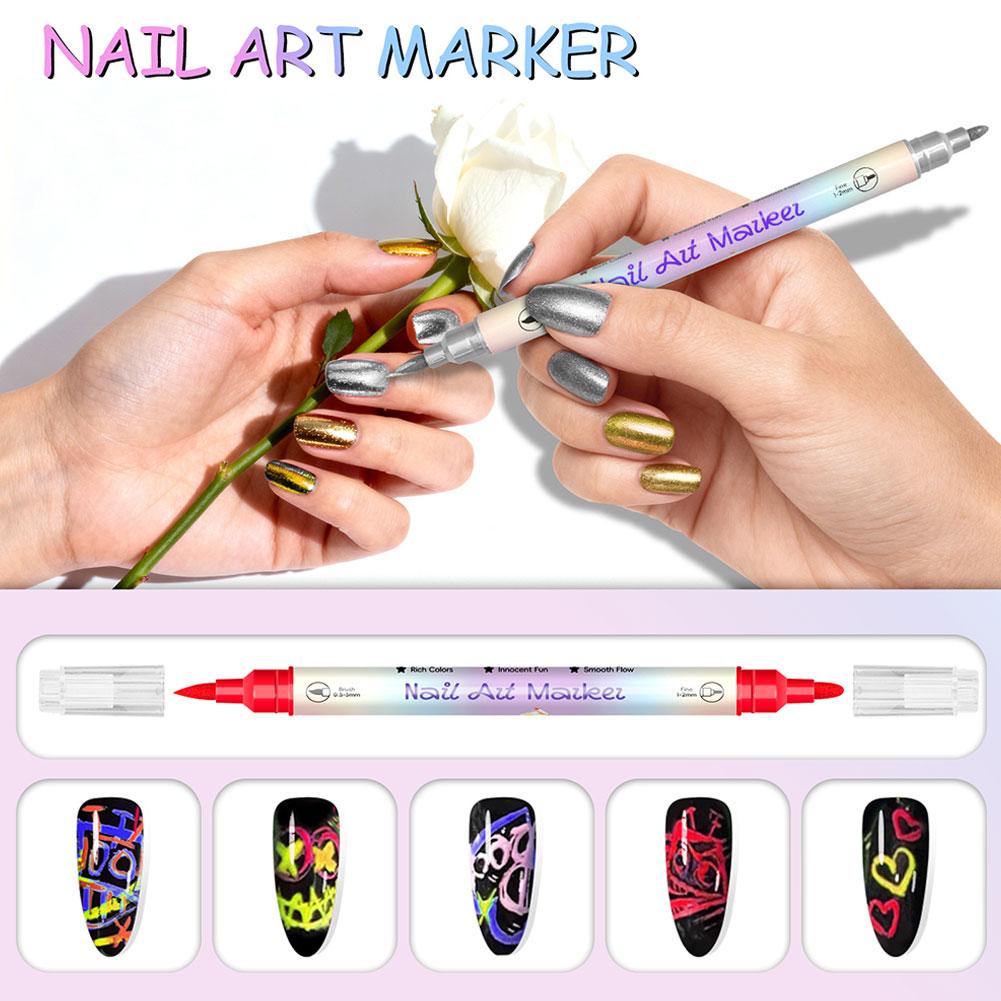 12 Colors Nail Art Marker Pens - Copic Marker Sketch ulasan dan harga