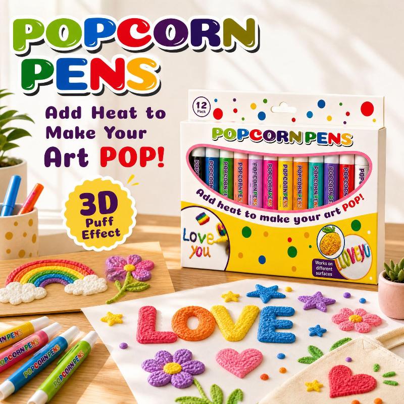 New Puffy Popcorn Pen Set 6/12 - Copic Marker Sketch ulasan dan harga